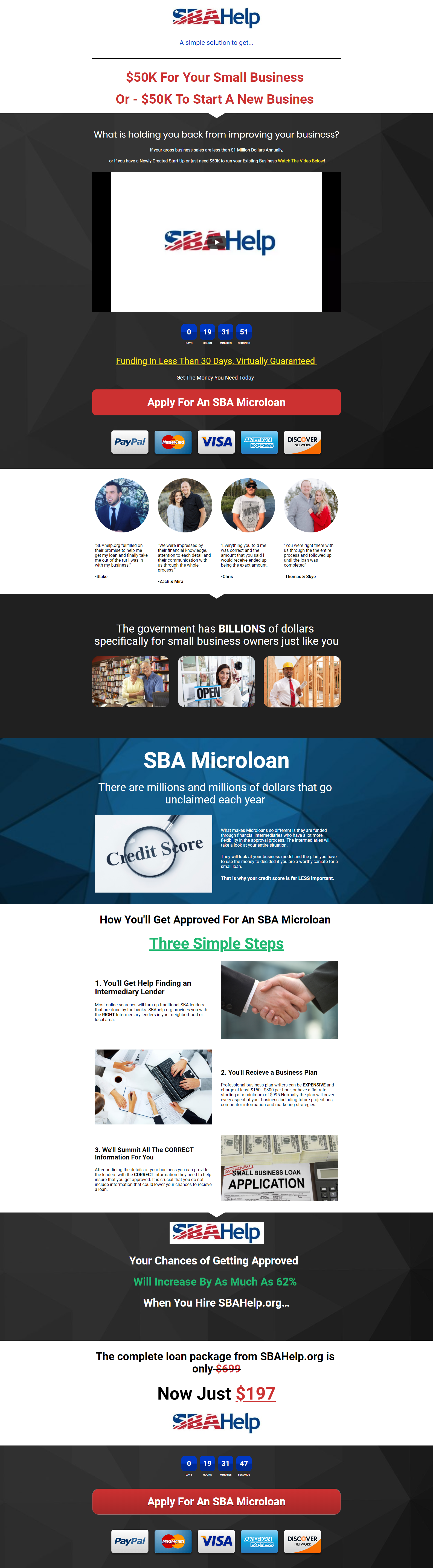 SBA Loan Assistance